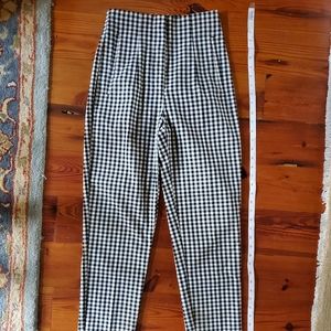 Zara gingham pant